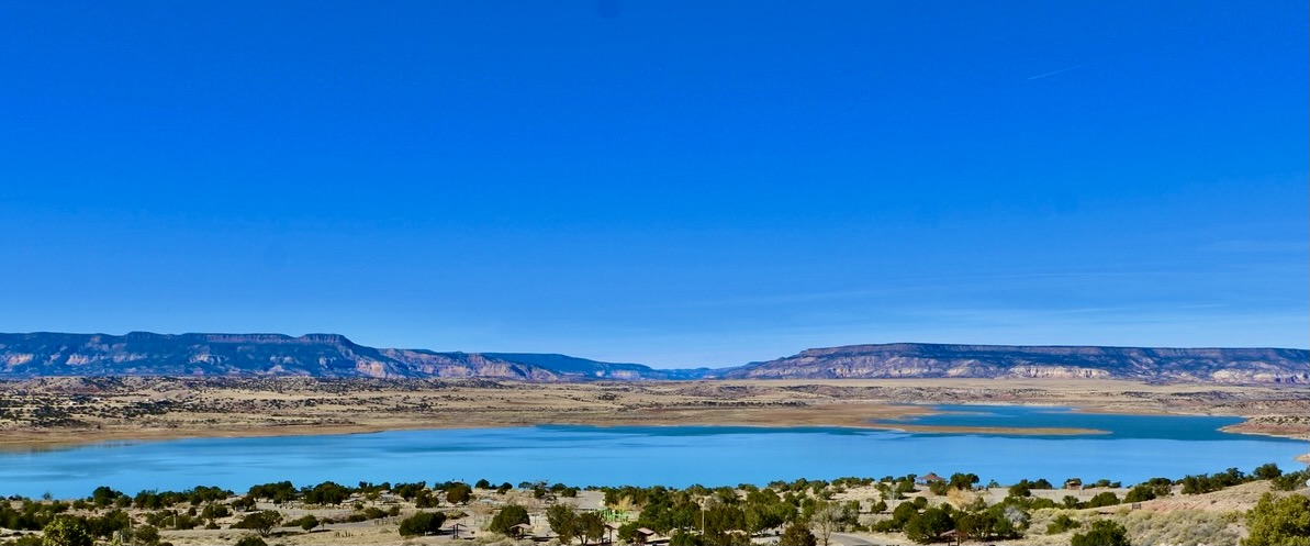 The blues of Lake Abiquiu, New Mexico