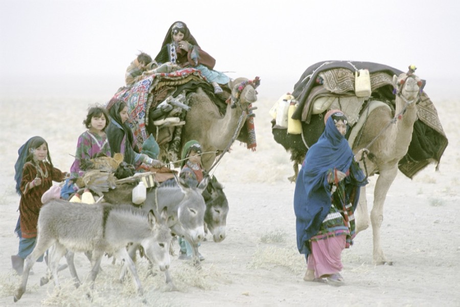 Afghan nomad family 1980's